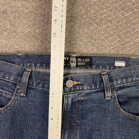 Ariat Rebar M4 Relaxed Boot Cu tJeans Men's 38 x 30 Fits 41 x 30 DuraStretch - Picture 13 of 16